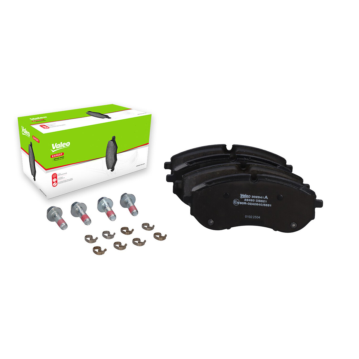 Jeu de 4 plaquettes de frein VALEO ref. 302541A